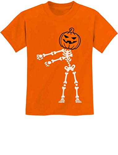 Skeleton Floss Dance Jack O' Lantern Pumpkin Halloween Youth Kids T-Shirt