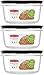 Rubbermaid Premier Food Storage Container, 5 Cup, Grey (3 Pack)