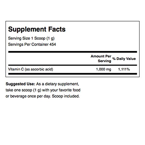 Swanson 100% Pure Vitamin C Powder 1 lb (454 g) Pwdr