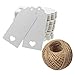 White Gift Tags,Wedding Tags,100 Pcs White Kraft Paper Gift Tags with String Vintage Tags with Hollow Heart Wedding Favor Tags Party Gift Tag Name Price Labels with 66 Feet Natural Jute Twine