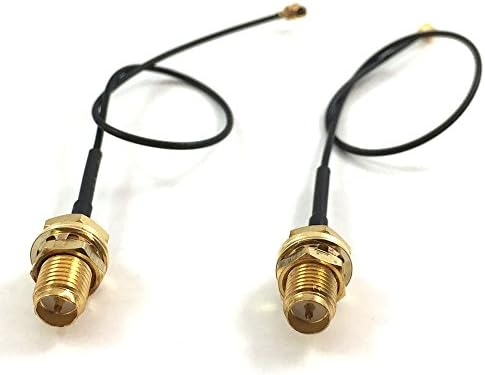 2 x U.fl iPx Mini Pci to SMA Conentcor Pigtail Antenna WiFi Cable 1.13 15cm (rp-SMA Female(Pin))