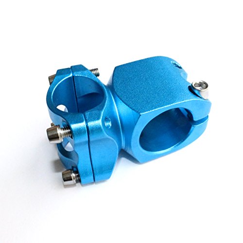 DEERU Bike Stem 25.4 Ã— 32mm 7Â° Mountain Bike Stem Bicycle Handlebar Stem Suitable for BMX MTB Road Bike (Aluminum Alloy) (Blue)