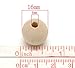 Dealglad 200Pcs 16mm Wooden Beads for Crafts, Natural Unfinished Wood Spacer Beads Round Ball Wooden Loose Beads for DIY Jewelry Making