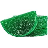 TwistedTreatz Fruit Slices Candy &ndash; Juicy, Soft, Sugar-Coated Jelly &ndash; Made in USA &ndash; Vegan, Gluten-Free, Allergen-Free &ndash; 4oz Sampler / 8oz / 1 lb / 2 lb Mylar Bag &ndash; Old-Fashioned Gourmet Fruit Candy (8oz, Lime)