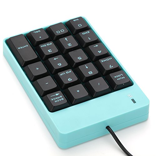 USB Numeric Keypad, Jelly Comb Portable Slim Mini Number Pad for Laptop