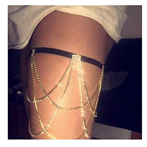 diamond thigh chain