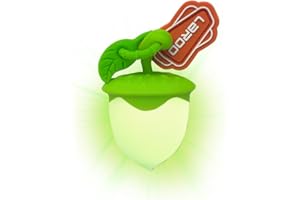 LaRoo Dog LED Safety Blinker Light for Night Walking,3 Modes Cute Filbert Night Light Silicon Waterproof Flashing Light Up Pendant Clip on Dog Collar Charms