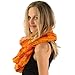 Cute Autumn Leaves Harvest Pumpkin Thanksgiving Wide Loop Infinity Scarf Orange