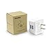 YOZATIA 2 Ports USB Travel Wall Charger - White