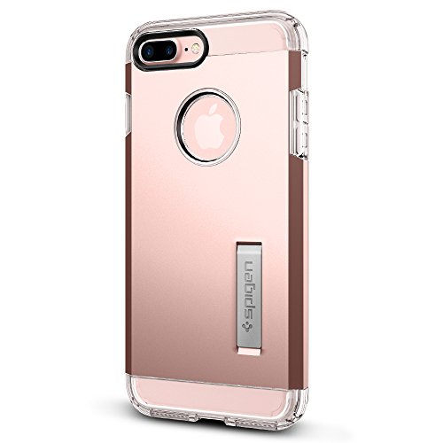 Spigen Tough Armor iPhone 7 Plus Case with Reinforced Kickstand and Heavy Duty Protection and Air Cushion Technology for Apple iPhone 7 Plus (2016) - Rose Gold
