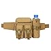 Wellvoo Tactical Waist Pack Pouch with Water Bottle Pocket Holder Waterproof Molle Fanny Hip Belt Bag