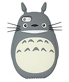 Iphone 6s Case, Iphone 6 Case, Cute 3D Cartoon Lovely Happy Totoro Designed Soft Gel Rubber Silicone Protection Skin Case Cover for Iphone 6 / 6s 4.7