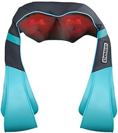 loverbeby Shiatsu Back and Neck Massager with Heat, Deep Tissue 3D Kneading Massager for for Muscles Pain Relief - Neck, Back, Shoulders, Legs - Office, Home & Car