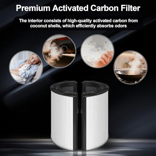 Replacement Filter for Dyson Pure Hot Cool Air Purifier,Compatible with Dyson HP04 TP04 DP04 PH04 HP09 TP09 HP07 TP07 PH03 PH01,2-in-1 Activated Carbon Filter Filter for Dyson Air Purifier