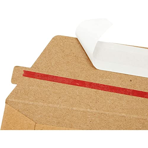 Rigid Mailing Envelopes, Kraft Paper Stay Flat Mailers (6x8 In, 100