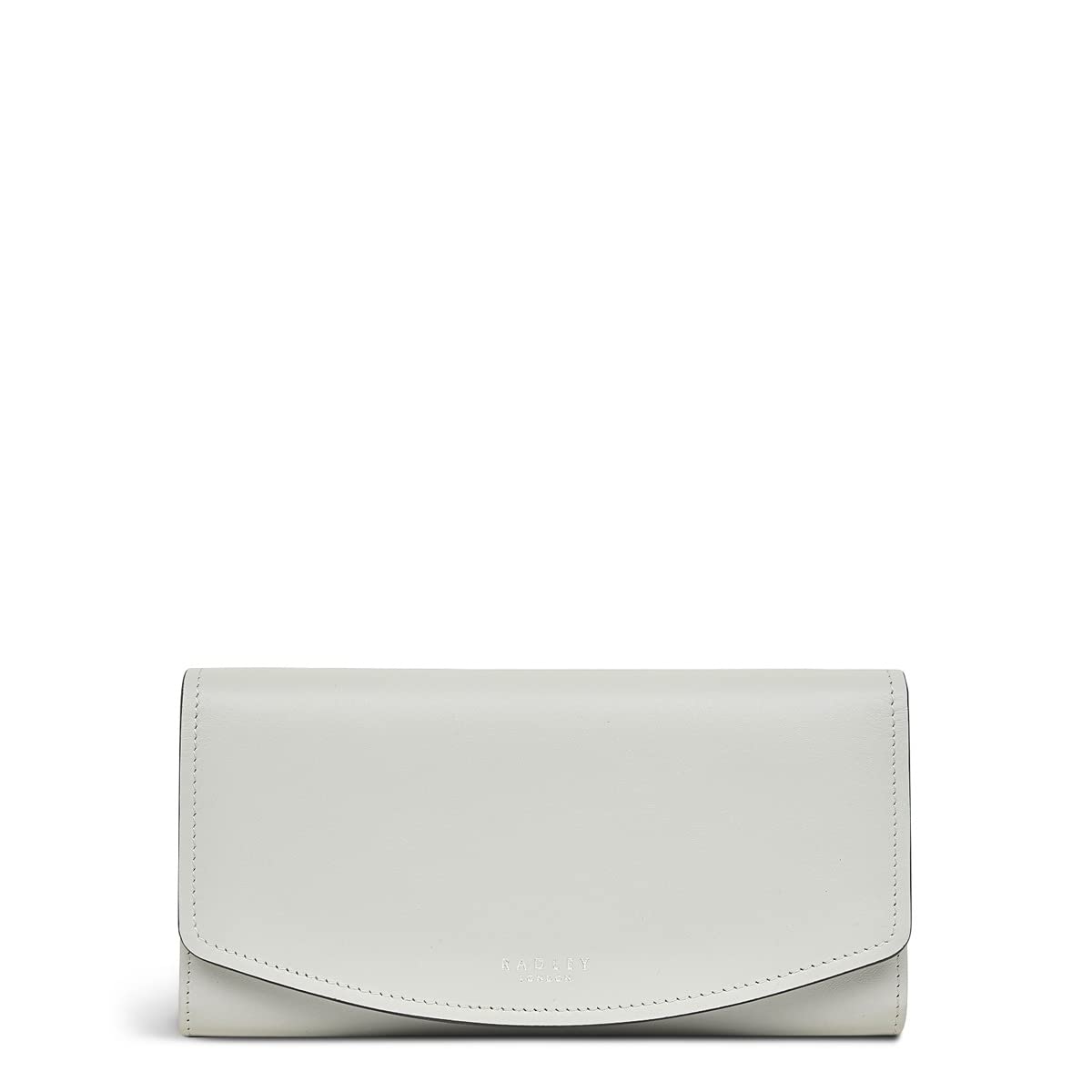 RADLEY London Hepburn Large Leather Flapover Matinee Purse in Light Grey