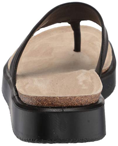 ECCO Women's Corksphere Thong Flip-Flop, Black, 9-9.5 | Pricepulse