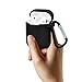 TNSO Compatible for AirPods Case Protective Silicone Cover and Skin for AirPods Charging Case-Blackthumb 4