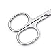 LIVINGO Premium Manicure Nail Scissors Multi-purpose Stainless Steel Cuticle Pedicure Beauty Grooming Kit for Eyebrow, Eyelash, Dry Skin Curved Blade 3.5 inch