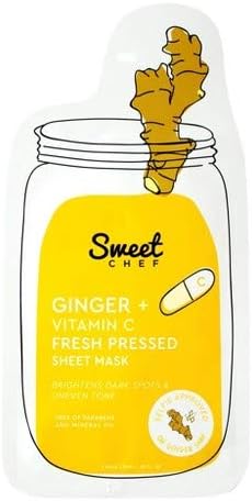 Sweet Chef Ginger Vitamin C Fresh Pressed Sheet Face Mask, 0.68 oz