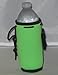Water Bottle Koozie with Drawstring & Clip, Lime