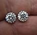 Silver Crown Stud Earrings Fashion Clear Silver Plated Crystal Stud Earrings Wedding Bridal Jewelry