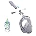 [Upgraded] Snorkel Mask Set for Adults, Full Face Easybreath Anti-Leak Diving Gear with 180° Panoramic Sea View with Anti-Fog Ventilation and Action Camera Mount by Smarssen (Gray, Small)