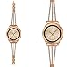 TOROTOP Compatible for Galaxy Watch 42mm Band Women/Galaxy Watch Active2 44mm 40mm Bands,20mm Rose Gold Metal Stainless Steel Chain Bangle Bracelet Replacement Compatible for Samsung Active Bands