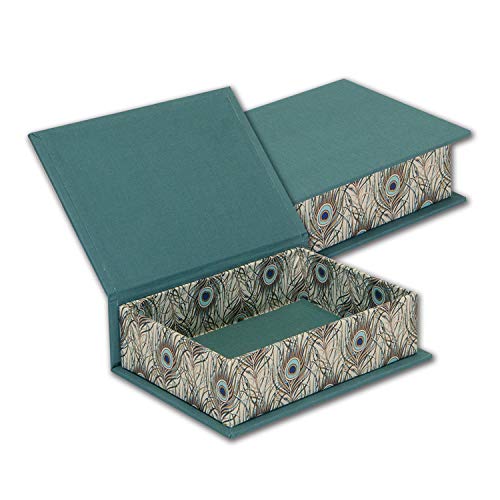 Books by Hand, Kit Box with Lid Peacock Feathers