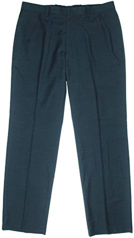 INC International Mens Flat Front Solid Dress Pants Navy 33/32