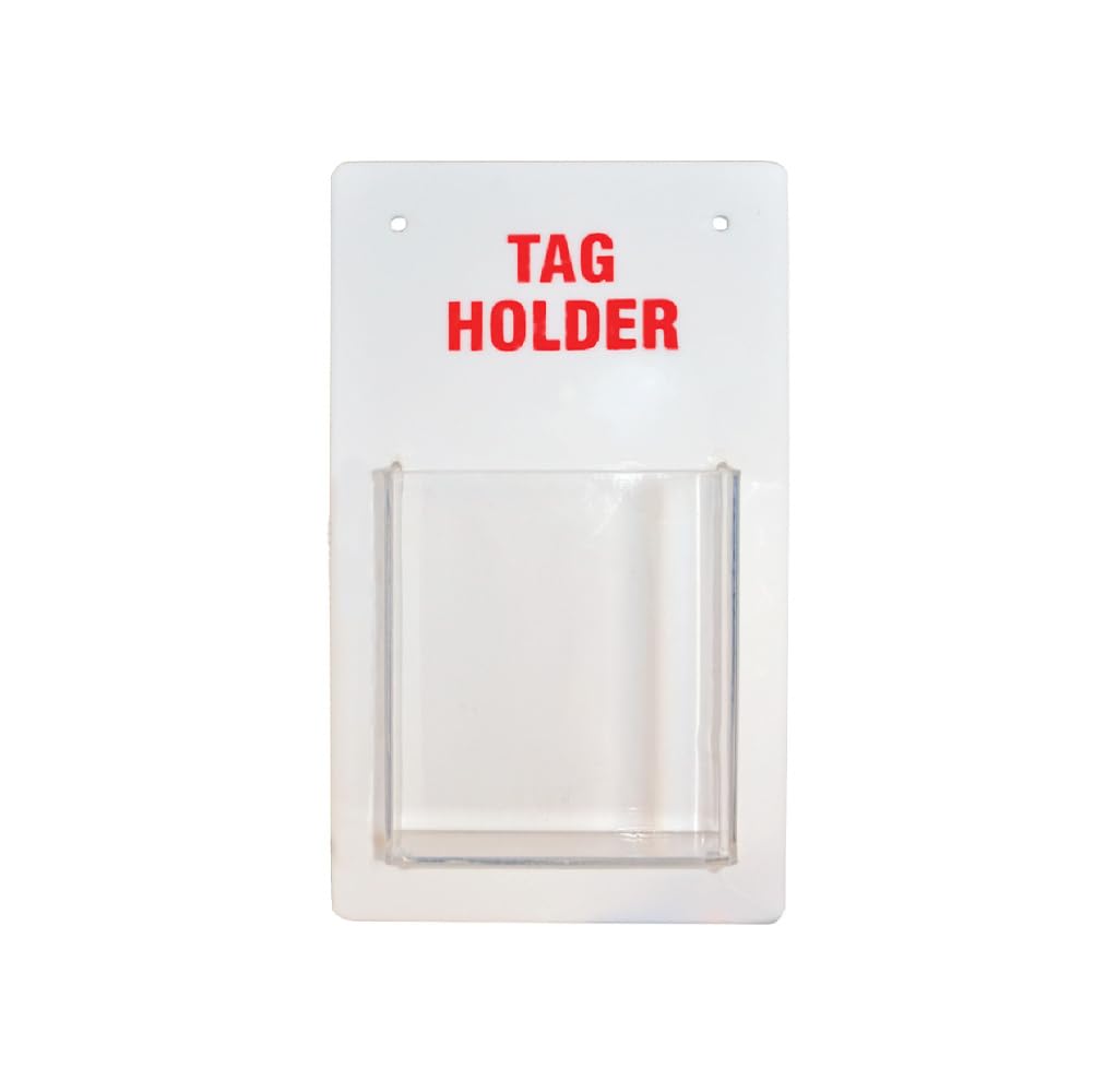 Lockout Tagout Wall Mounted Tag Holder - Industrial LOTO Tag Storage Board - Durable Wall Fixing Safety Tag Organiser for Workshops & Maintenance Areas