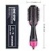 One-step Hair Dryer Brush and Hot Air Brush, Electric Hair Dryer Volumizer with Negative Ion Curling Dryer Brush Styler, Hair Straightening Brush, Rotating Blow Dryer Brush, Black 2 in 1 110v, by Yeedthumb 1