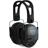 Walker's Rechargeable Lightweight Shooting Hunting Range Electronic Slim Low Profile Hearing Protection FireMax Earmuffs