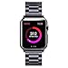 Ayeger Compatible with Apple Watch Band 44mm 42mm Stainless Steel Series SE/6/5/4/3/2/1 Men,Women Compatible iWatch Metal Link Bracelet(Space Grey 44mm 42mm)