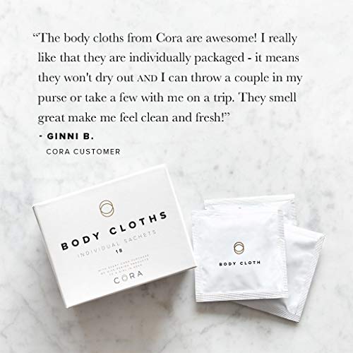 image for Cora pH Balanced Bamboo Feminine Wipes with Plant-Based Moisturizers a