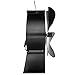 VonHaus 6-Blade Twin Motor Double Heat Powered Wood Stove Fan - Ultra Quiet Fireplace Wood Burning Eco Fan for Efficient Heat Distribution - Black (6 Blade)