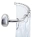 SlipX Solutions Extra Wide PEVA Shower Curtain Liner Fits Curved Shower Rods (82 x 74, Rustproof Grommets, Magnetic Weights, Clear)