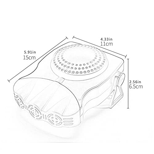 YUXIwang USB Mini Fan Auto Heater Elektrische Verwarming Koelventilator 12 V Droger Voorruit Anti fog Demister… - Afbeelding 7