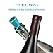 Wine Bottle Stopper (Set of 10), Silicone Reusable Wine and Beverage Bottle Stopper with Grip Top, Assorted Color.(Red, Blue, Orange, Purple, Black)