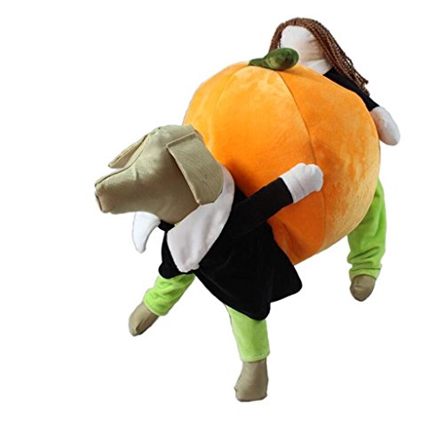 PetBoBo Pet Dog Cat Carrying Pumpkin Halloween Party Fancy Costume for Dog Cat Jacket Apparel