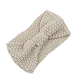 WIIPU Women Knitted Bow Headband Crochet Hairband Winter Ear Warmer Headwrap (N77)