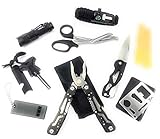 SLB Outdoor Explorer Kit - 16 Pcs Adventure Kits for Kids with Bug Catchers as Camping Gear Exploration Toys--Binoculars-Flashlight-Compass-Magnifying Glass-Butterfly Net-Stem Gift for Boys & Girls