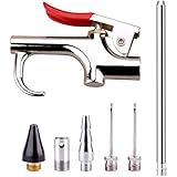 WYNNsky Air Blow Gun Accessory Kit with 5 Interchangeable Nozzles - 7 Pieces Air Compressor Tools Kit