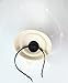 Coolwife Fascinator Hats Pillbox Hat British Bowler Hat Flower Veil Wedding Hat Tea Party Hat (B Beige)