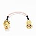 Crazepony 2pcs 90mm FPV Antenna Extension Cable RP-SMA Male to RP-SMA Female Antenna Adapter