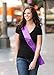 Purple Bride To Be Sash - Trendy Satin with Zebra Print Lettering - Cute Bridal Shower Accessory and Bachelorette Party Decoration