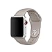 Icesnail Apple Watch Band 38mm 42mm [3 Pieces 2 Length] Soft Silicone Sport Replacement Strap for Apple Watch Series 3 Series 2 Series 1 Sport and Edition All Models, 42mm Pebble