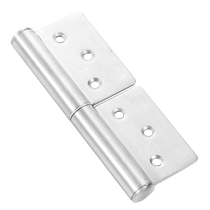 Heuskay 4Pcs 3" Lift Off Hinges, 360° Rotation, Stainless Steel, Modern/Contemporary Style, Suitable for Internal & External Doors