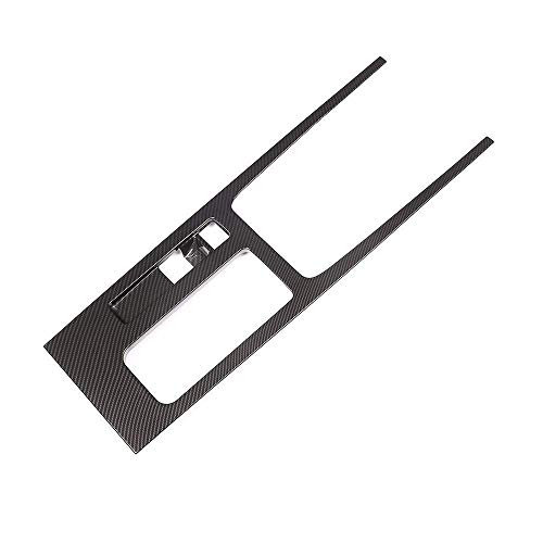 ABS Plastic Center Console Cup Holdler Panel Cover Trim for Jaguar F-PACE XEL XFL LHD Left Hand Drive Carbon Fiber Style - Thumbnail 3