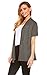 Red Hanger Womens Basic Short Sleeve Draped Open Front Cardigan In Solid Colors (Charcoal-L)